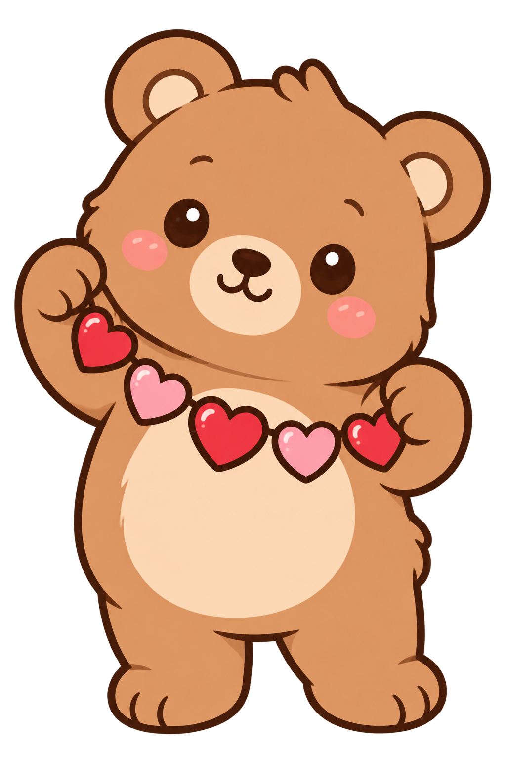 bear with hearts